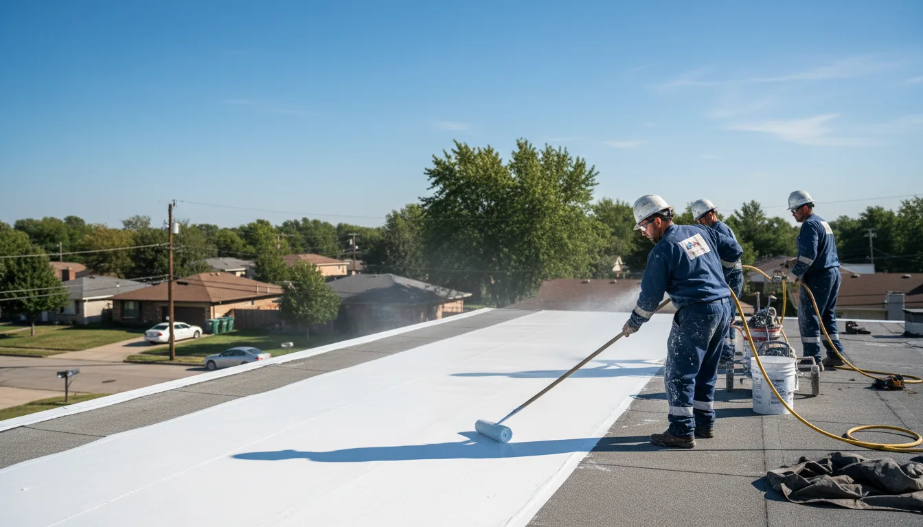 Commercial roof coating in May, OK near me